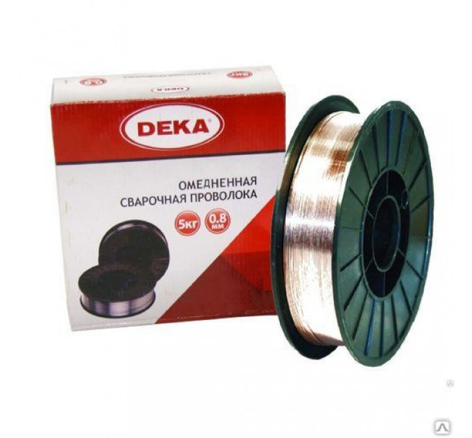 Проволока для п/авт.d0,8мм омед.(5кг) ER70S-6 (DEKA)