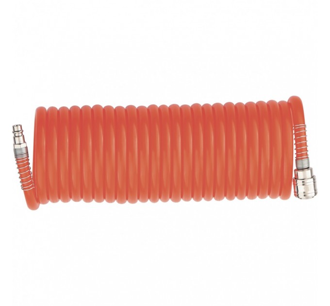 Шланг спиральный воздушный, 10 м, с быстросъемными соединениями Matrix 