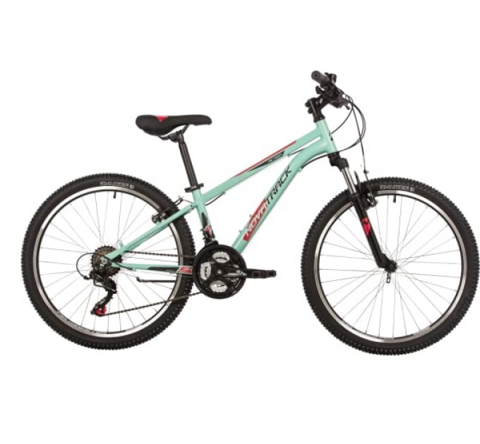 Велосипед NOVATRACK 24" ACTION, 12" сталь, бирюзовый, 18 ск