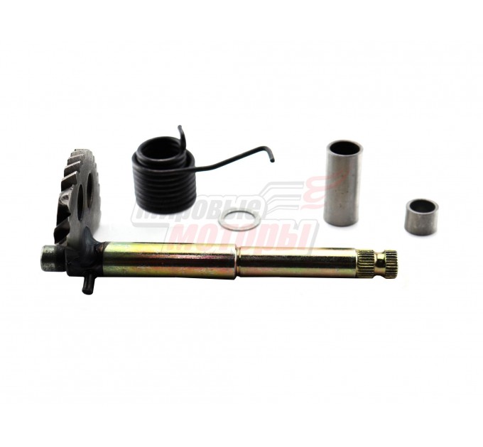 Вал кикстартера с сектором двиг.4-х так. FT150QT (с пружиной возвратной)