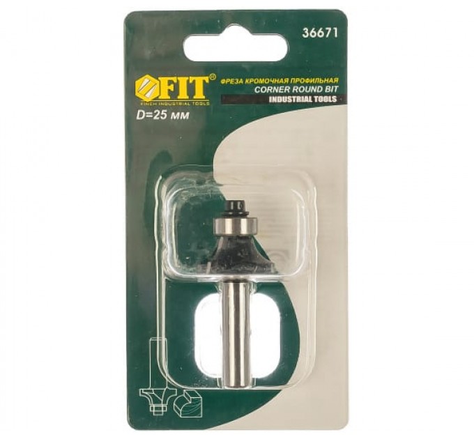 Фреза кромочная профильная c нижним подшипником 25*11*51мм FIT/36671 хвост 8мм
