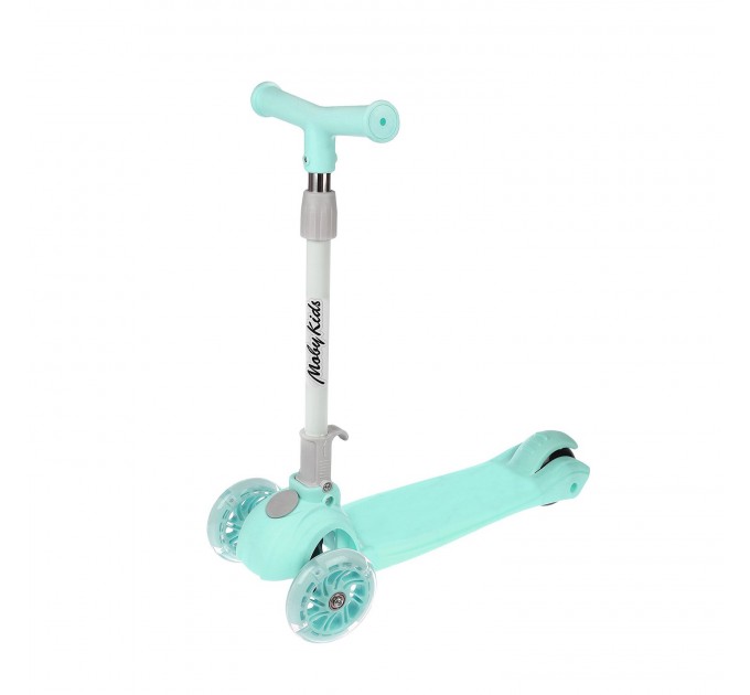 Самокат Moby Kids 641391 120/90мм Складной  Мятный