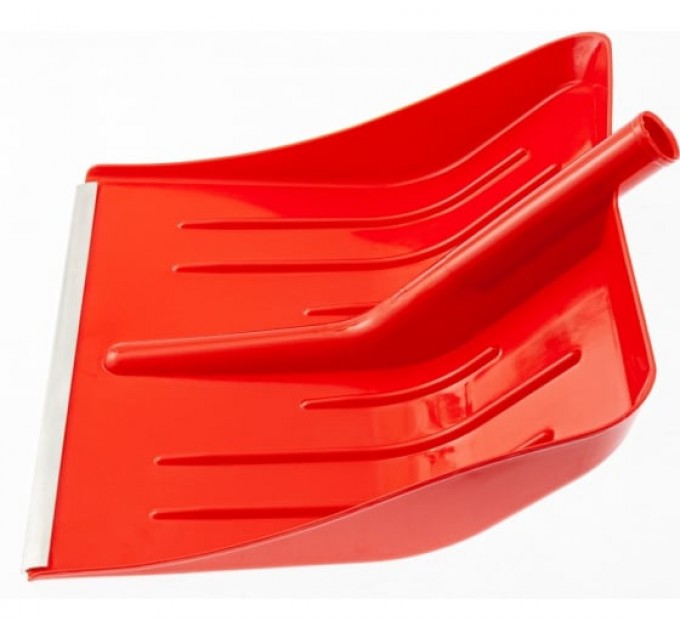 Лопата снеговая 420*425мм без черенка.,пласт.красная, Сибртех/61617