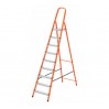 Стремянка СИБРТЕХ 9 ступеней, стальной профиль, оранжевая 97969