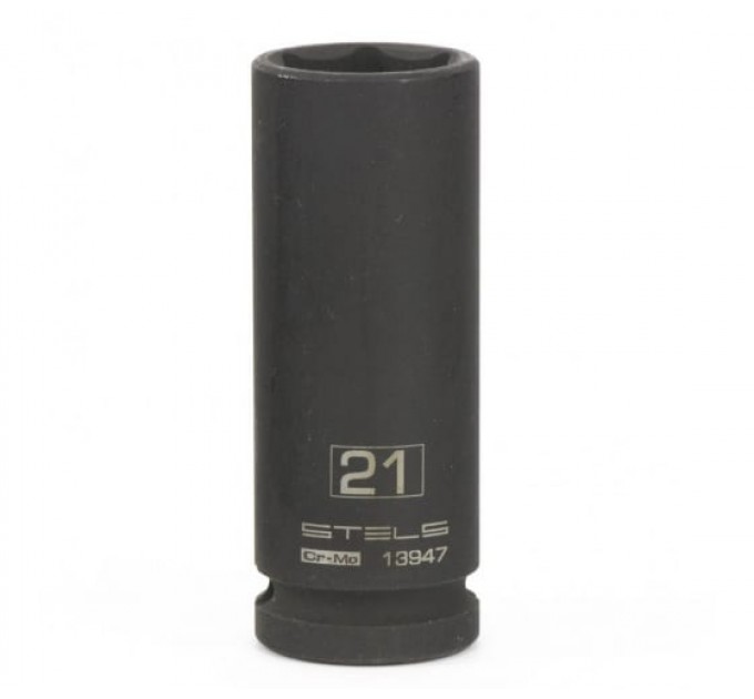 Головка 21мм, ударная 6-гранная,1/2",CrMo/Stels/13947