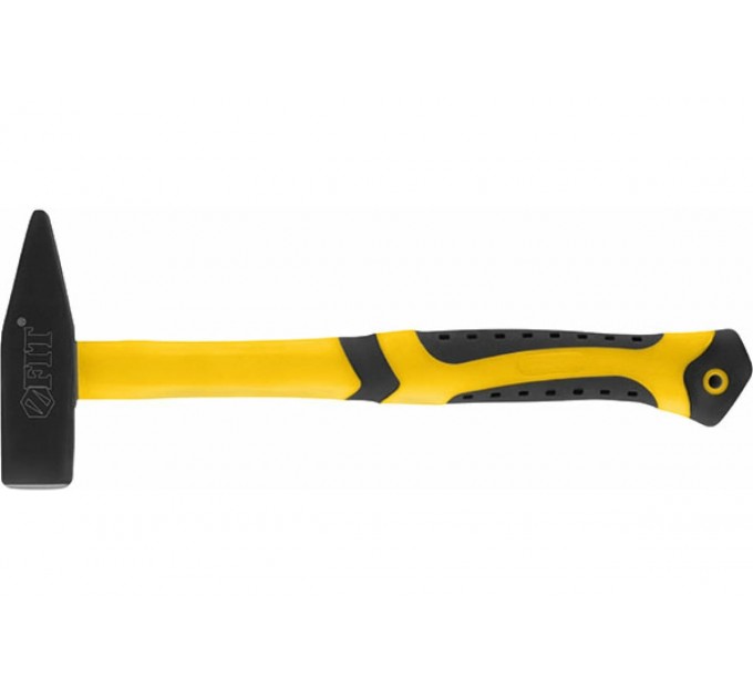 Молоток  1000гр. кованный FIT, фибергласовая усиленная ручка, антивибрационные накладки, Профи 44348