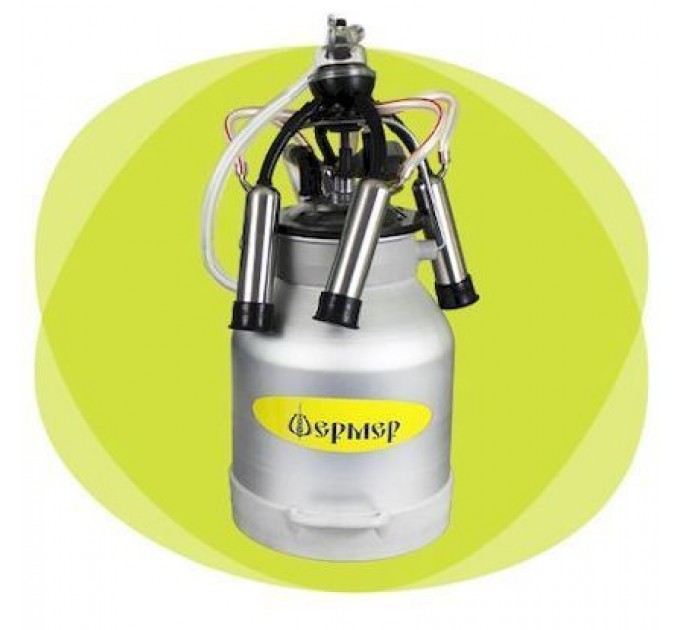 Доильная аппаратура Фермер цельная резина пластиковая крышка и коллектор/7USM-DA-CR