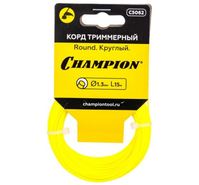 Леска для триммера Champion C7062 Round 1.3mm x 15m