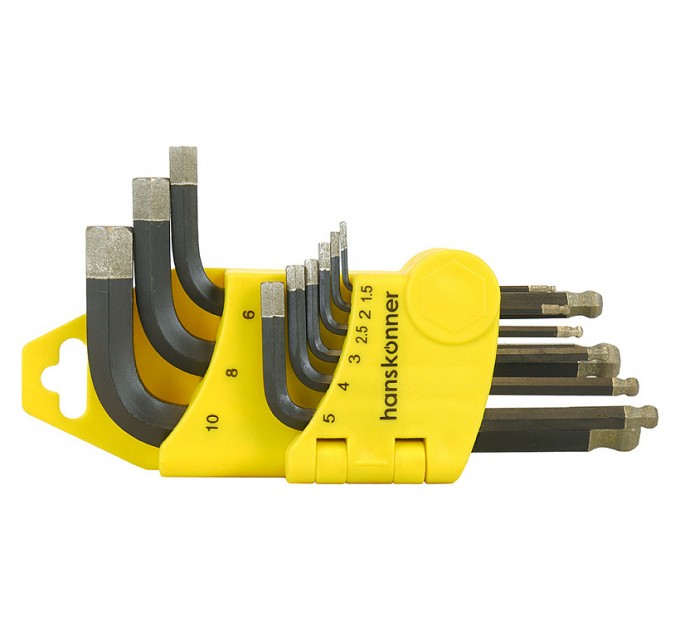 Набор ключей шестигранный Hanskonner HK1045-04-9-S