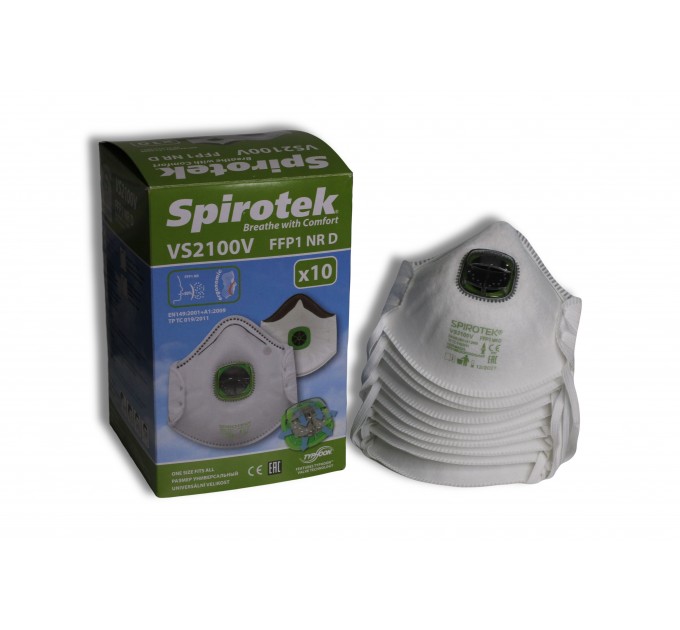 Респиратор SPIROTEK™ VS 2100 V (FFP1) с клапаном