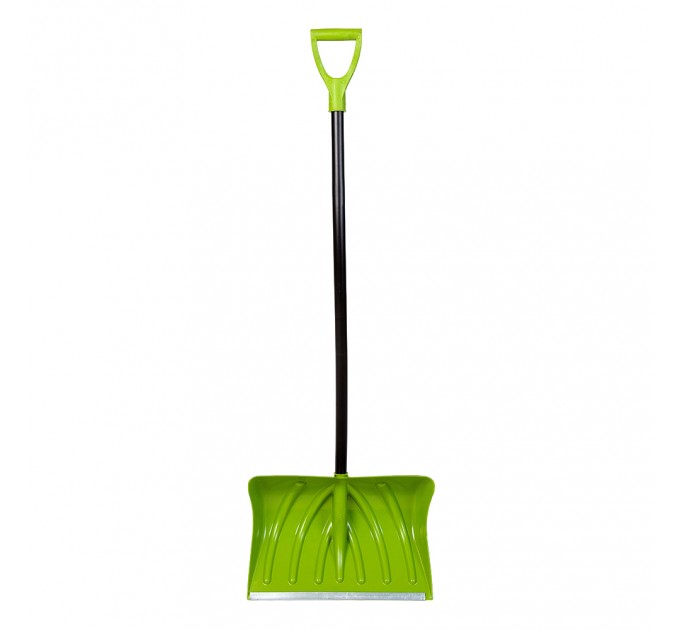 Лопата Лавина ЛЮКС 460*335мм цветная с алюм.планкой, алюм. черенком, V-ручка